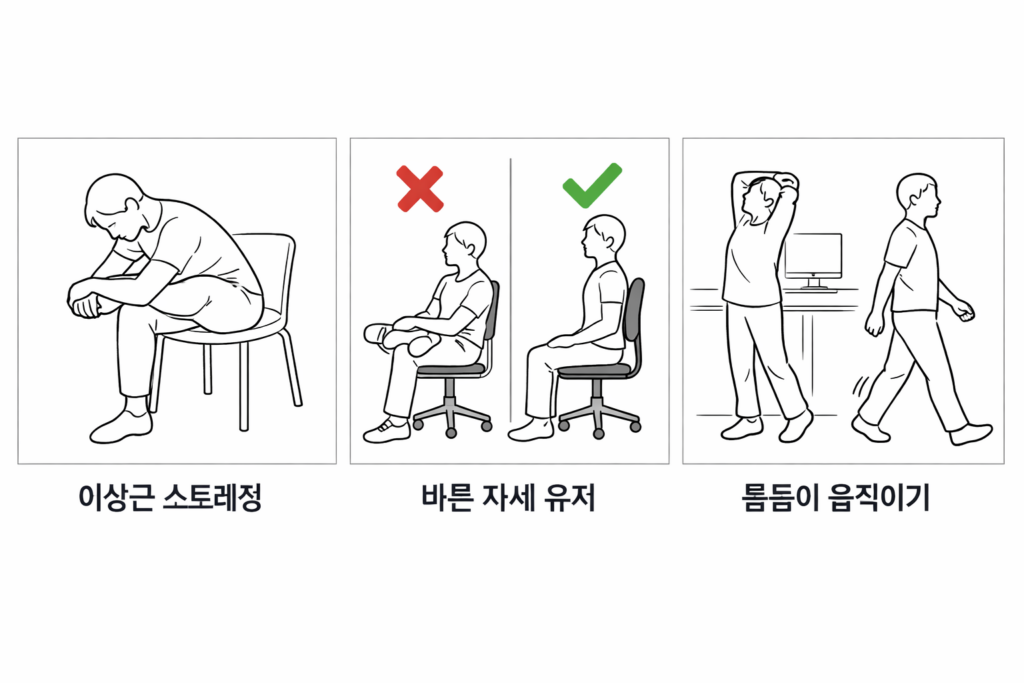 이상근증후군 예방을 위한 3가지 핵심 습관